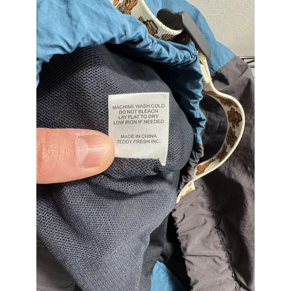 Teddy Fresh Blue and Gray Flat Front Men Shorts - Picture 6 of 9